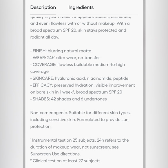 NIB Dior Forever Skin Wear Foundation Shade 2N - Picture 8 of 9